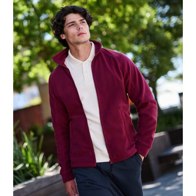 Burgundy Regatta Thor III fleece jacket for landscapers on cold mornings