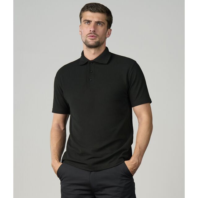 Black Pro RTX piqué polo shirt for electricians, ready for logo embroidery