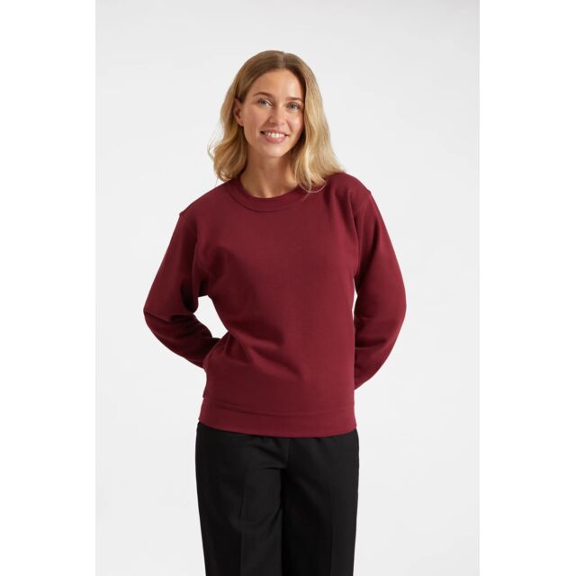 Burgundy classic sweatshirt for plumbers and heating engineers, available with logo embroidery