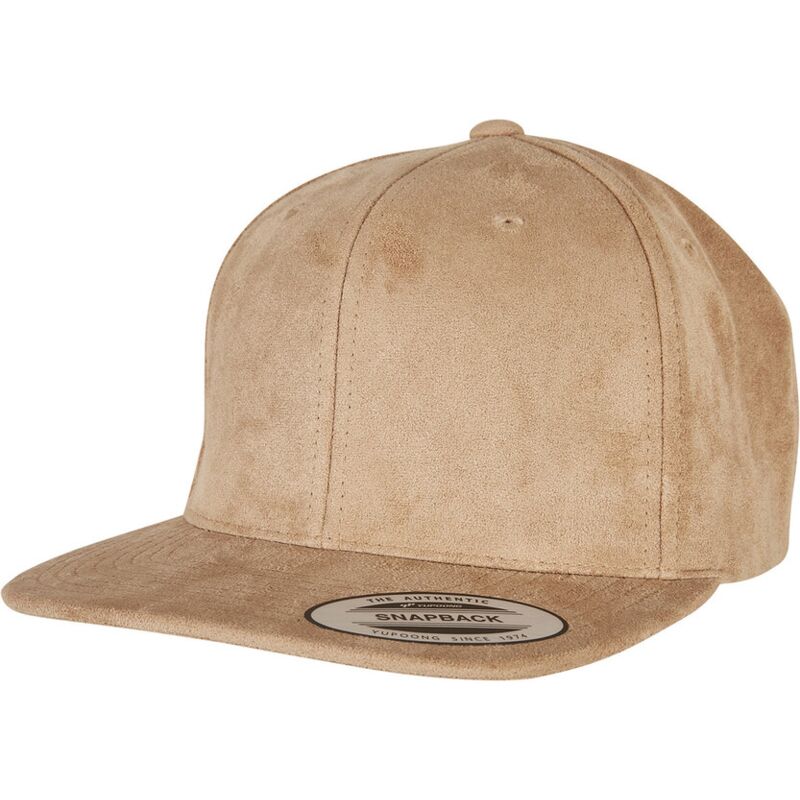 Imitation suede leather snapback (6089SU) Thumbnail