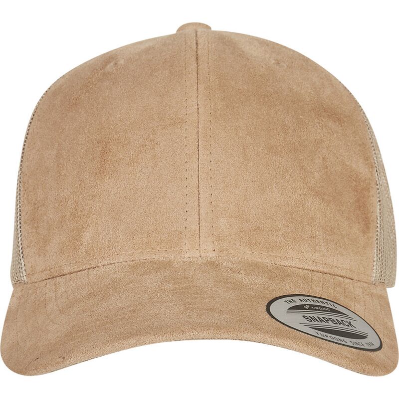 Imitation suede leather trucker cap (6606SU) Thumbnail
