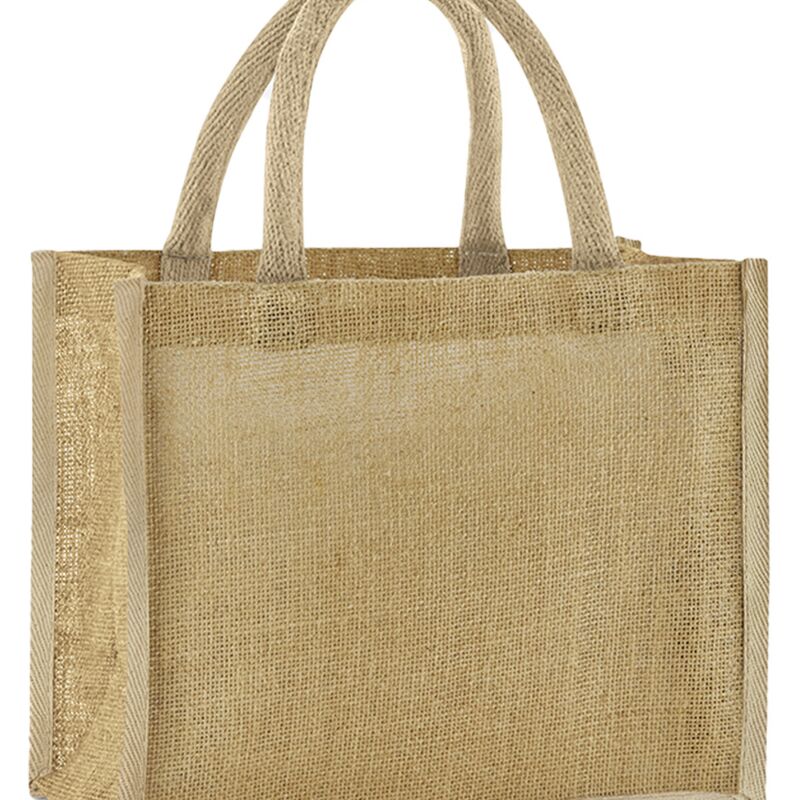 Westford Mill Natural Starched Jute Midi Tote Bag Thumbnail