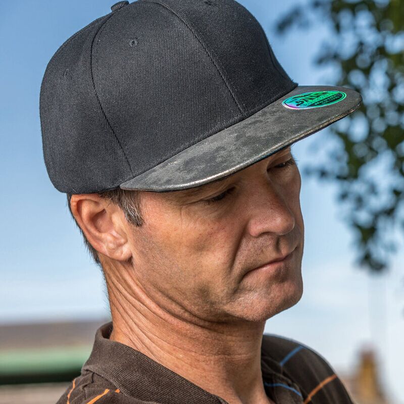 Bronx glitter flat peak snapback cap Thumbnail