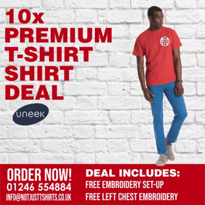 10 Premium T-Shirt Deal £130+Vat Thumbnail