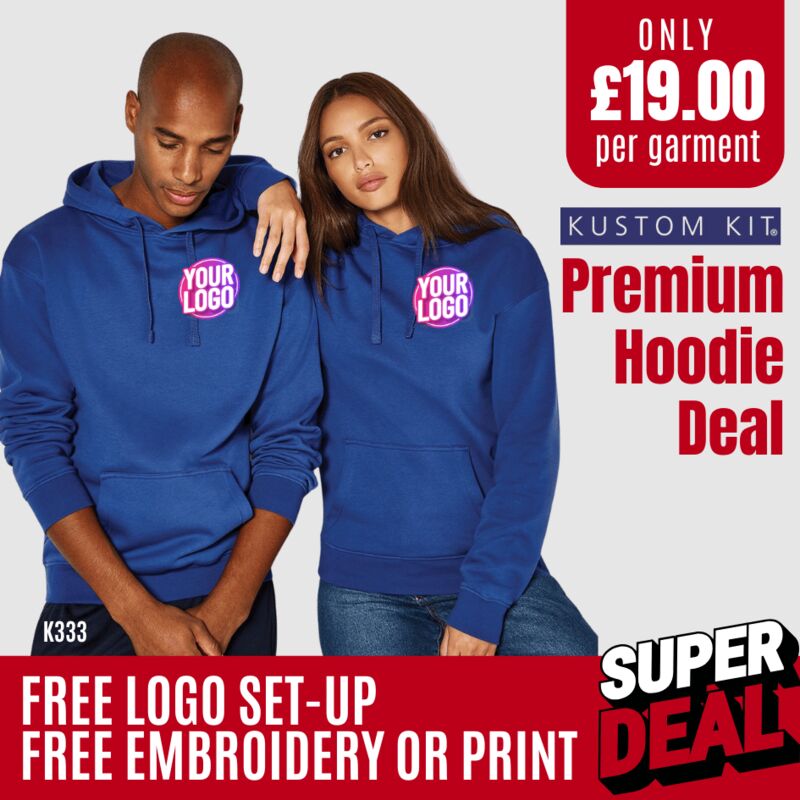 25 Premium Hoodies for £475+ VAT Deal Thumbnail