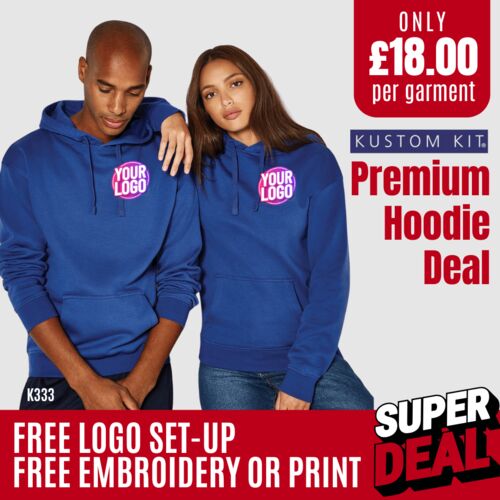 50 Premium Hoodies for £900+ VAT Deal Thumbnail